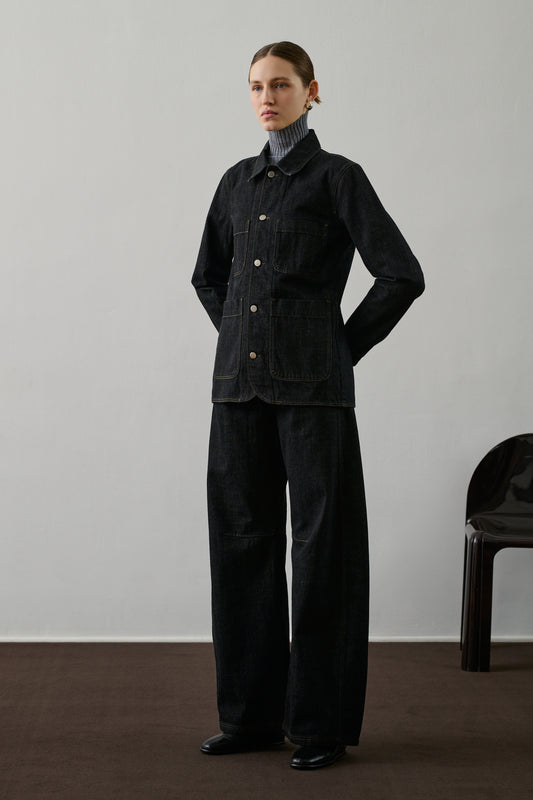 Jean Gaspard - Denim Brut Noir - Coton - Femme