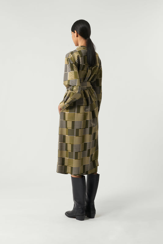 KHAKI PHILOMENE Dress