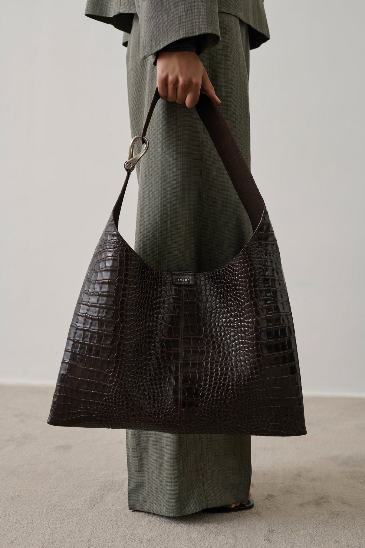 Sac Cosima - Marron Foncé - Cuir - Femme vue 2