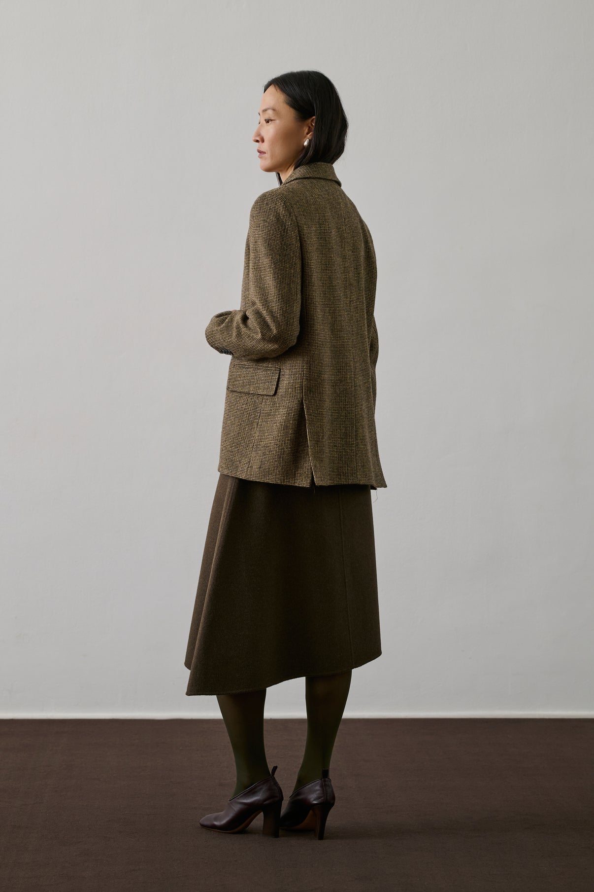 Veste Sevres - Marron/Beige - Laine - Femme vue 2