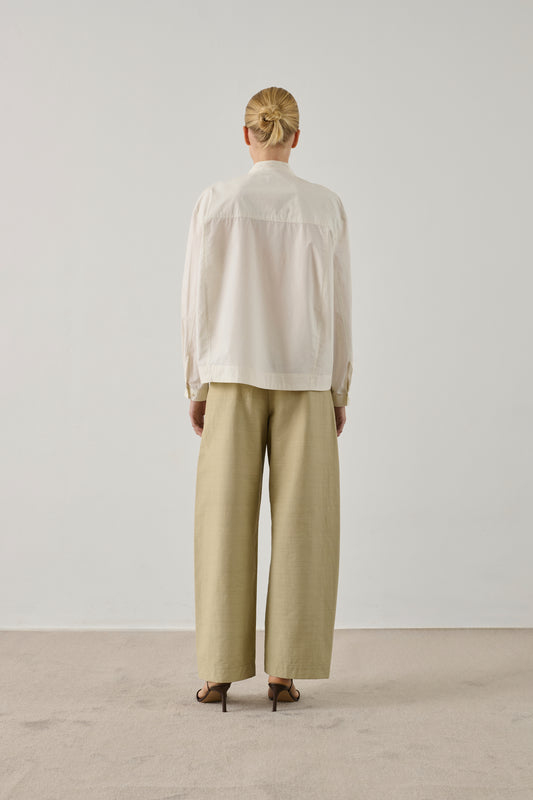 Chemise Chypre - Blanc Perle - Coton - Femme