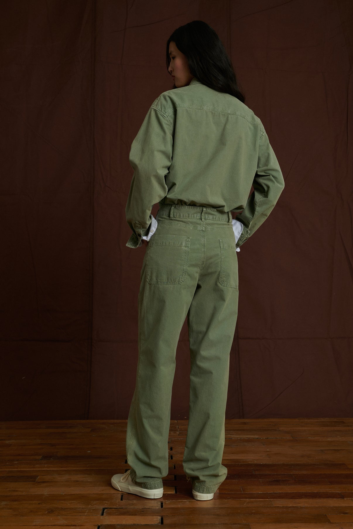 Jean Napoleon - Vert D'Eau - Coton - Femme vue 2