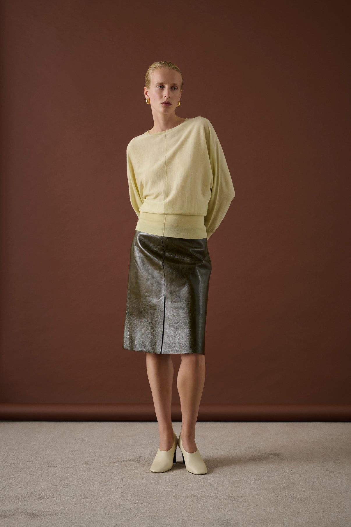 Pull Lina - Écru - Laine - Femme vue 3