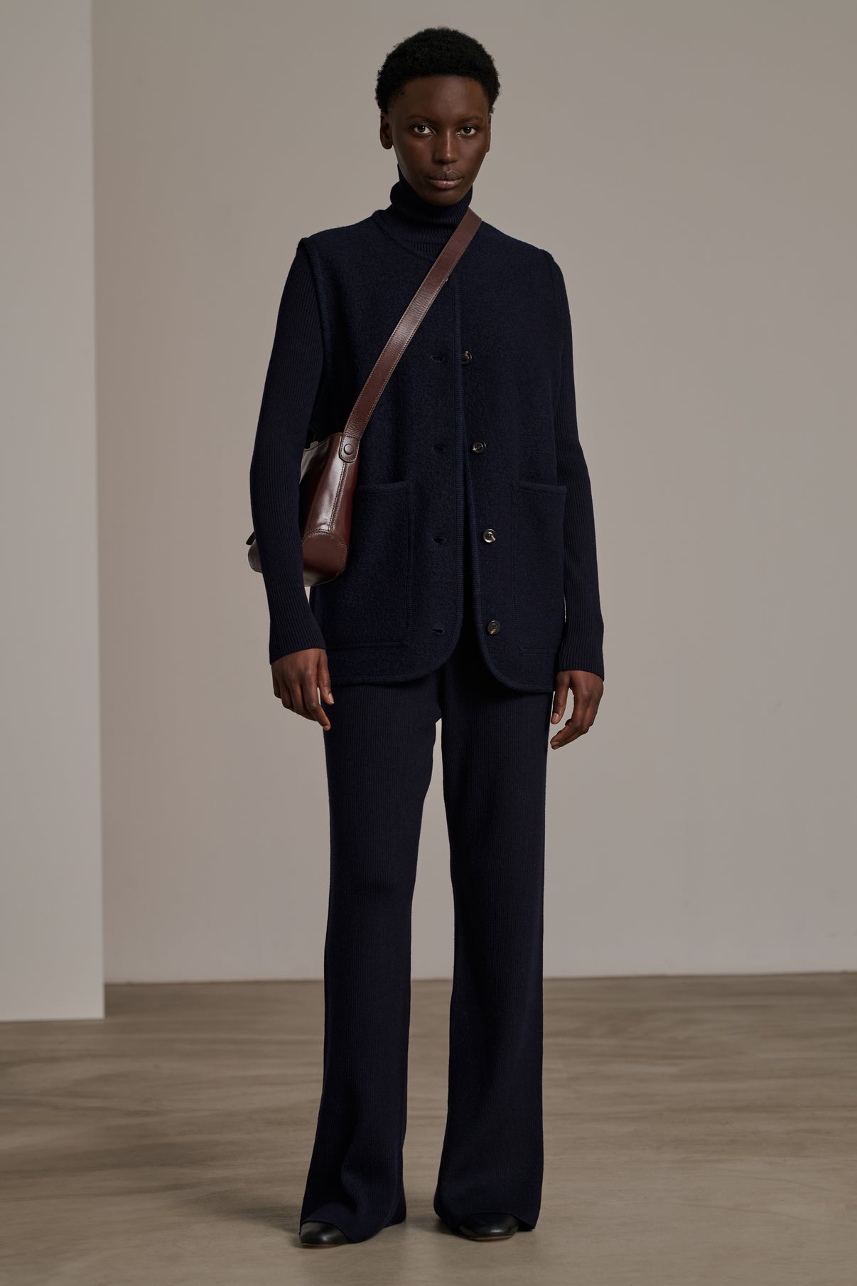 Pantalon Victoria - Navy - Laine - Femme vue 1