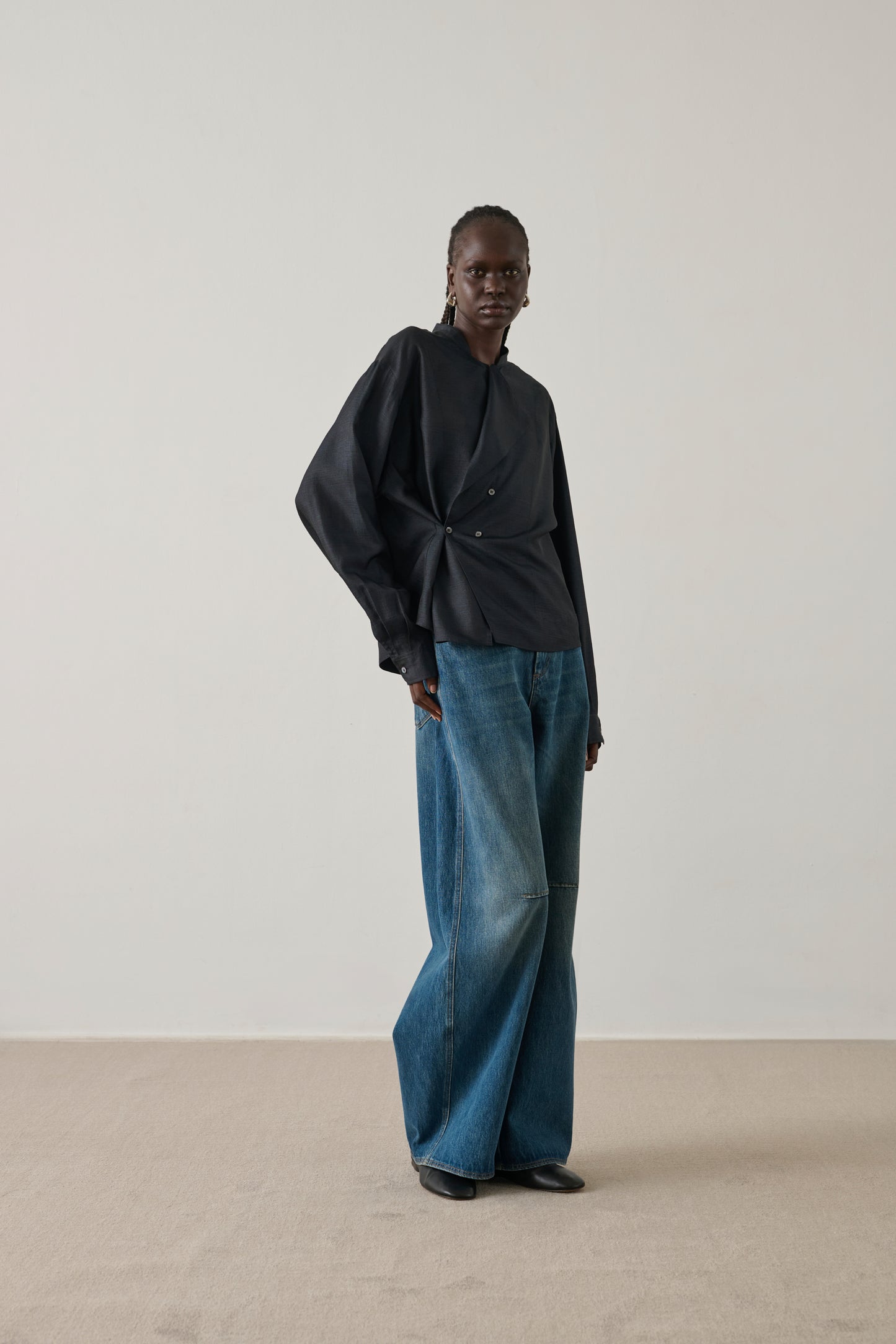 Blouse Hampton - Noir - Soie - Femme