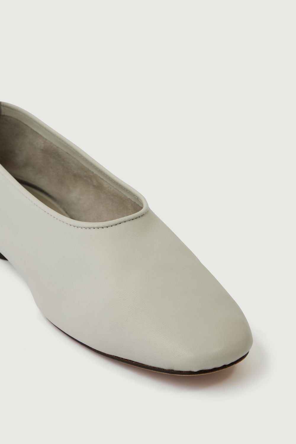 Ballerines Bala - Gris Clair - Cuir - Femme vue 6